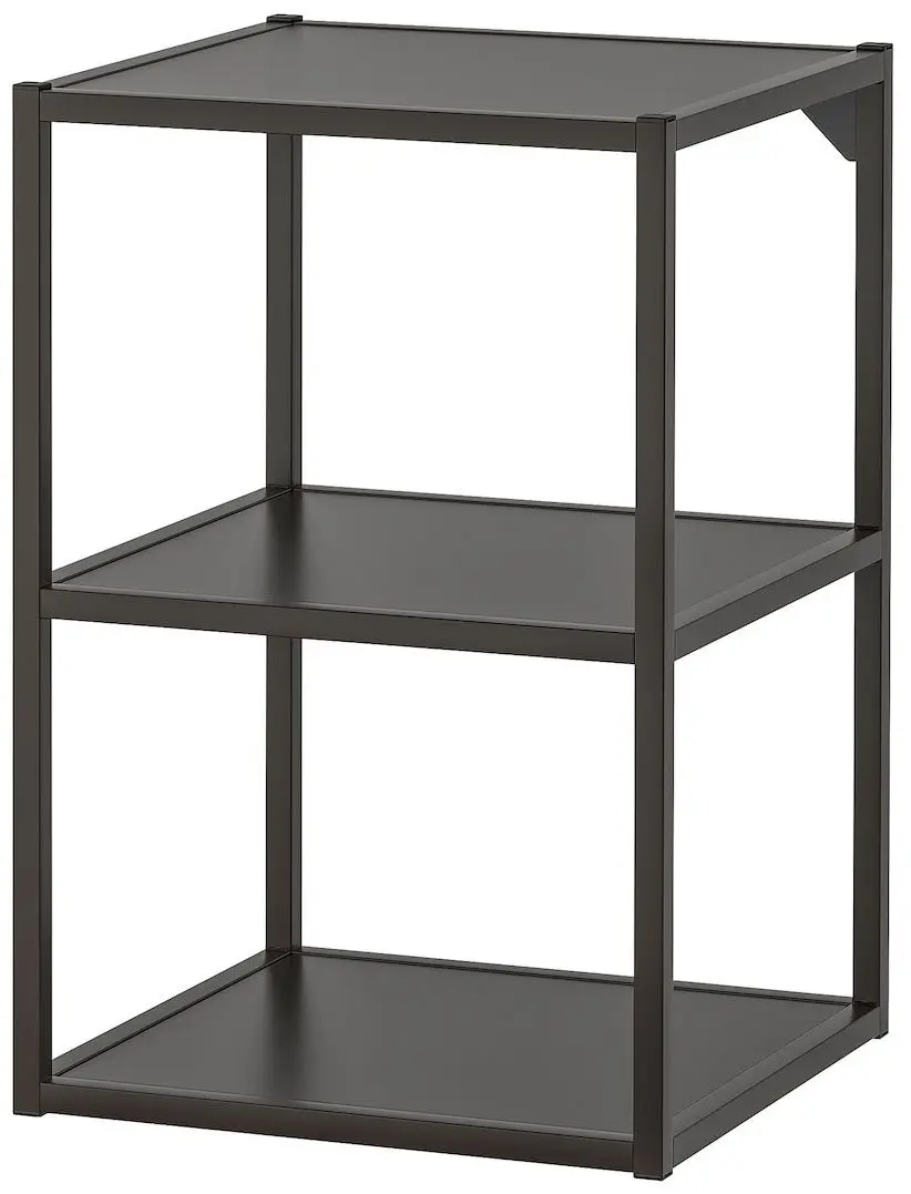 Set de mobila Ikea Enhet/Tvallen/Pilkan cu sertare/oglinda/cadru 164x43x54 (Antracit/Gri) - 13