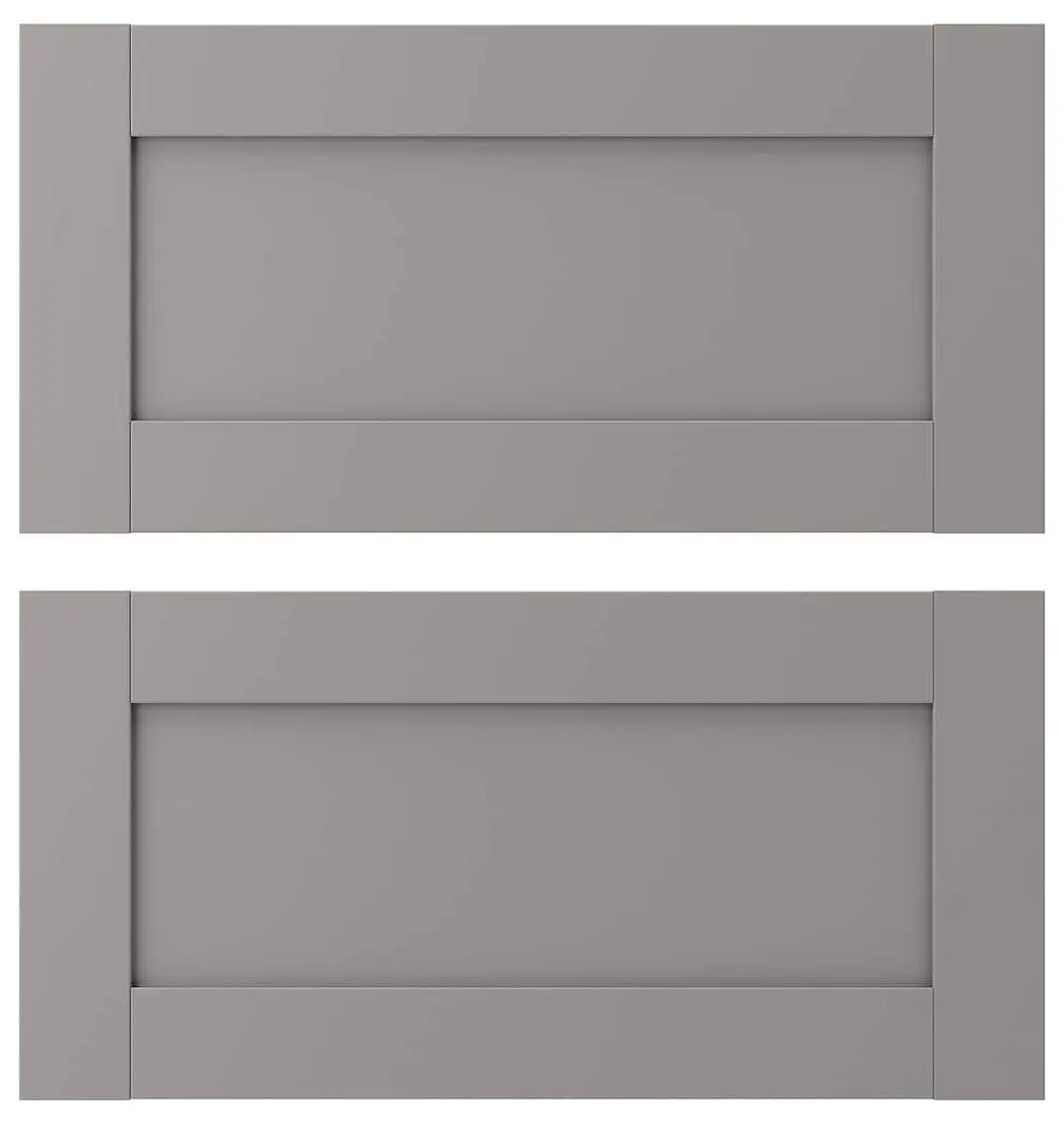 Set de mobila Ikea Enhet/Tvallen/Pilkan cu sertare/oglinda/cadru 164x43x54 (Antracit/Gri) - 7