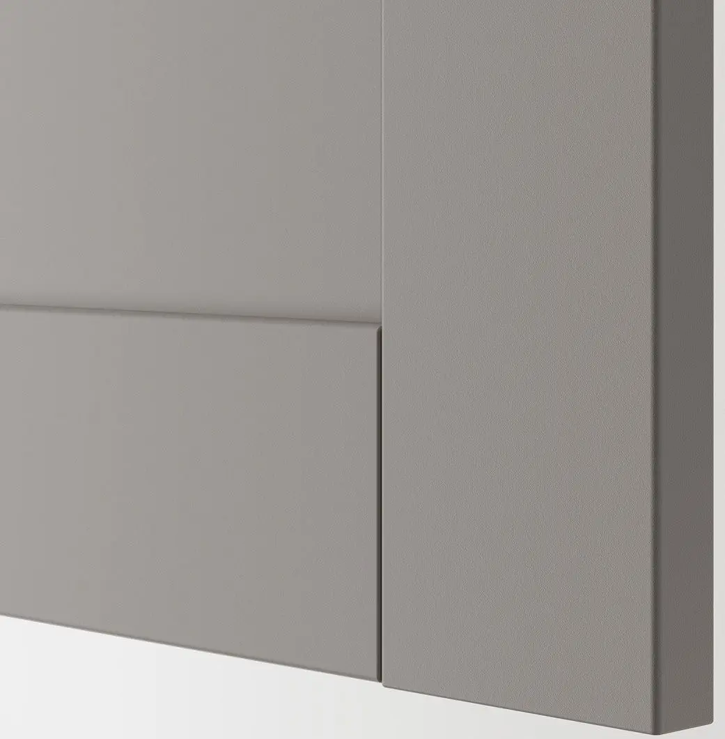 Set de mobila Ikea Enhet/Tvallen/Pilkan cu sertare/oglinda/cadru 164x43x54 (Antracit/Gri) - 8