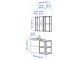 Комплект мебели Ikea Enhet/Tvallen/Rannilen с ящиками/рамка 102x43x65 (Антрацит/Серый)