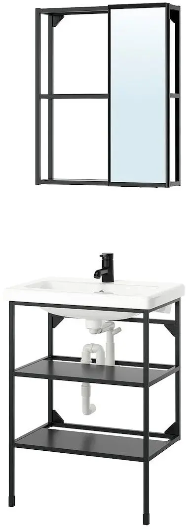 Set de mobila Ikea Enhet/Tvallen/Saljen 64x43x87 (Antracit)