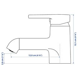 Set de mobila Ikea Enhet/Tvallen/Saljen cu sertare/oglinda 64x43x65 (Antracit/Alb) Thumb