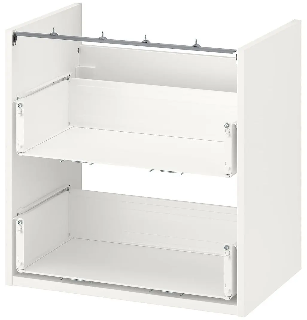 Set de mobila Ikea Enhet/Tvallen/Saljen cu sertare/usa 64x43x65 (Antracit/Alb)