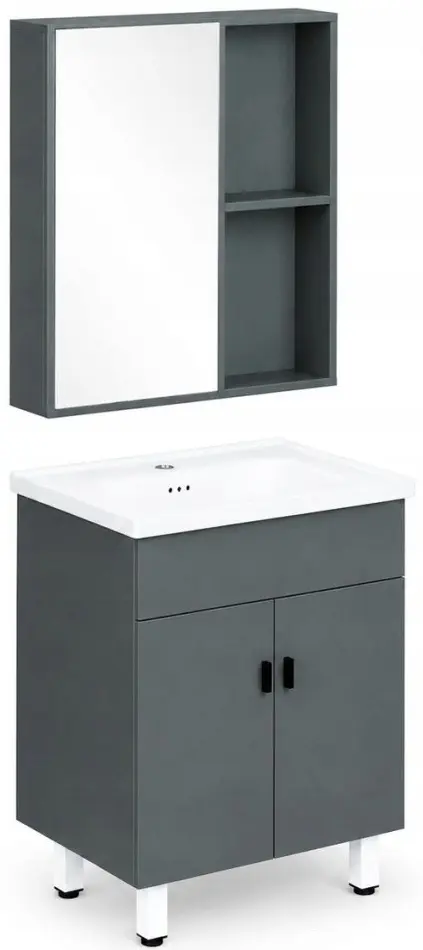 Комплект мебели для ванной ModernHome TKJ-BC-P007-4 (Grey) - 2
