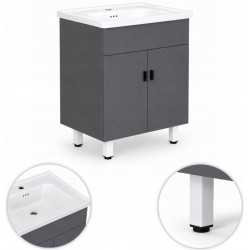 Комплект мебели для ванной ModernHome TKJ-BC-P007-4 (Grey) Thumb