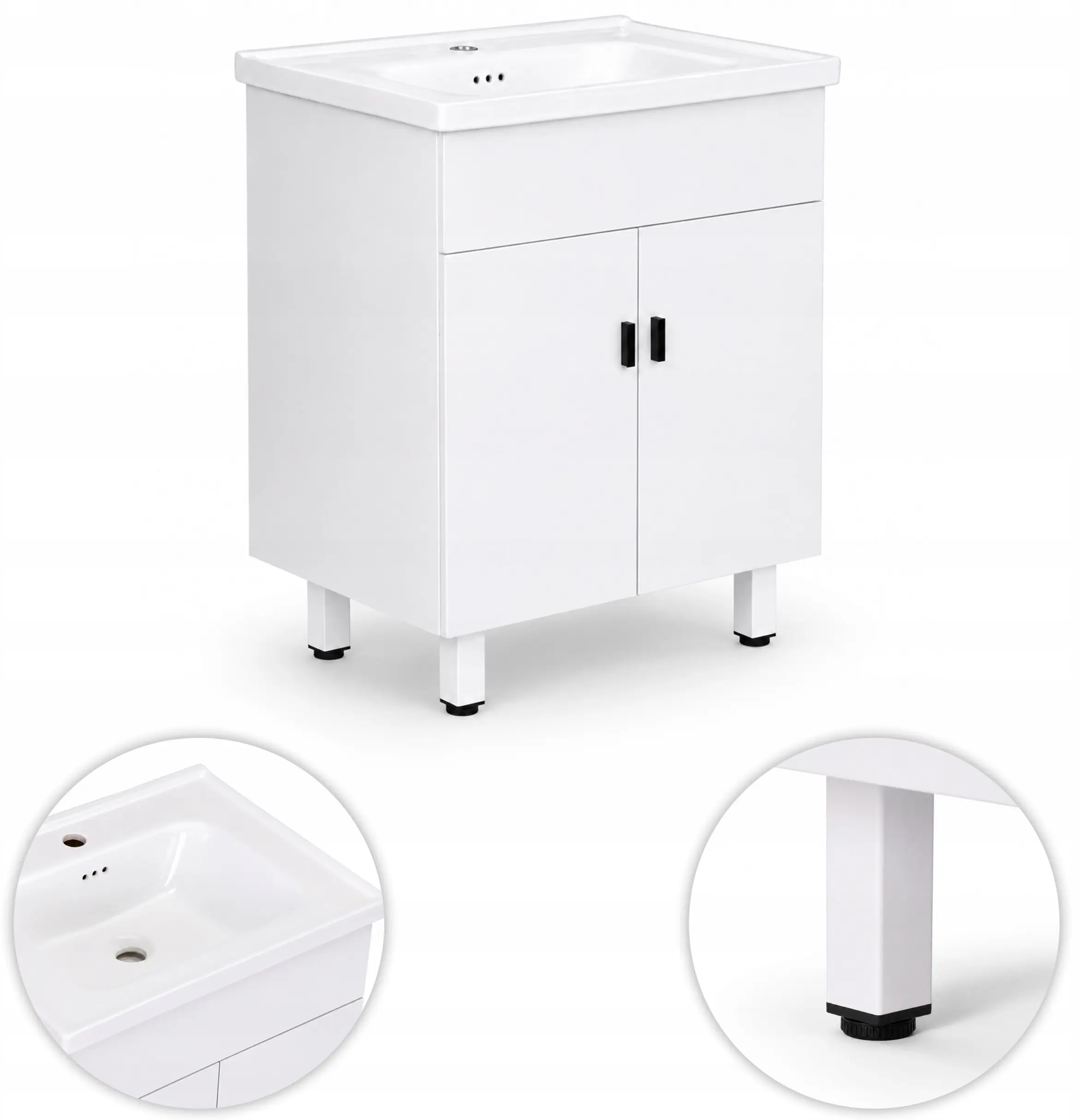 Комплект мебели для ванной ModernHome TKJ-BC-P007-5 (White) - 5