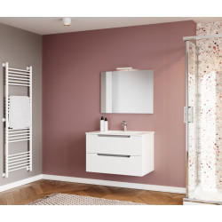 Комплект мебели для ванной комнаты Savini Due Ibiza 600 (White) Thumb