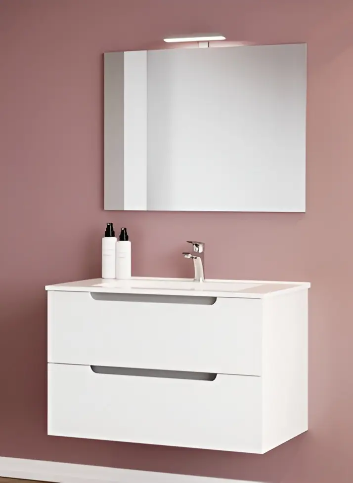 Комплект мебели для ванной комнаты Savini Due Ibiza 600 (White)