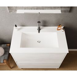 Set mobilier de baie Savini Due Lisbona 600 (White Oak) Thumb