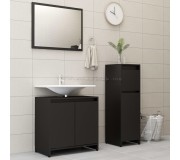 Комплект мебели для ванной VidaXL 3056926 (Black)