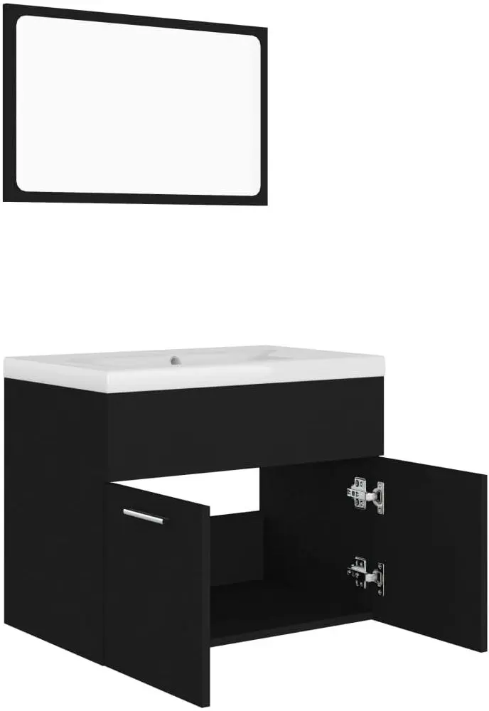 Комплект мебели для ванной VidaXL 3070866 (Black)