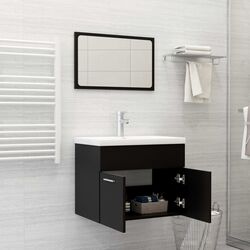 Комплект мебели для ванной VidaXL 3070866 (Black)