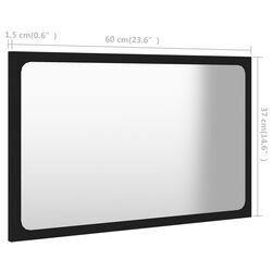 Комплект мебели для ванной VidaXL 3070866 (Black) Thumb