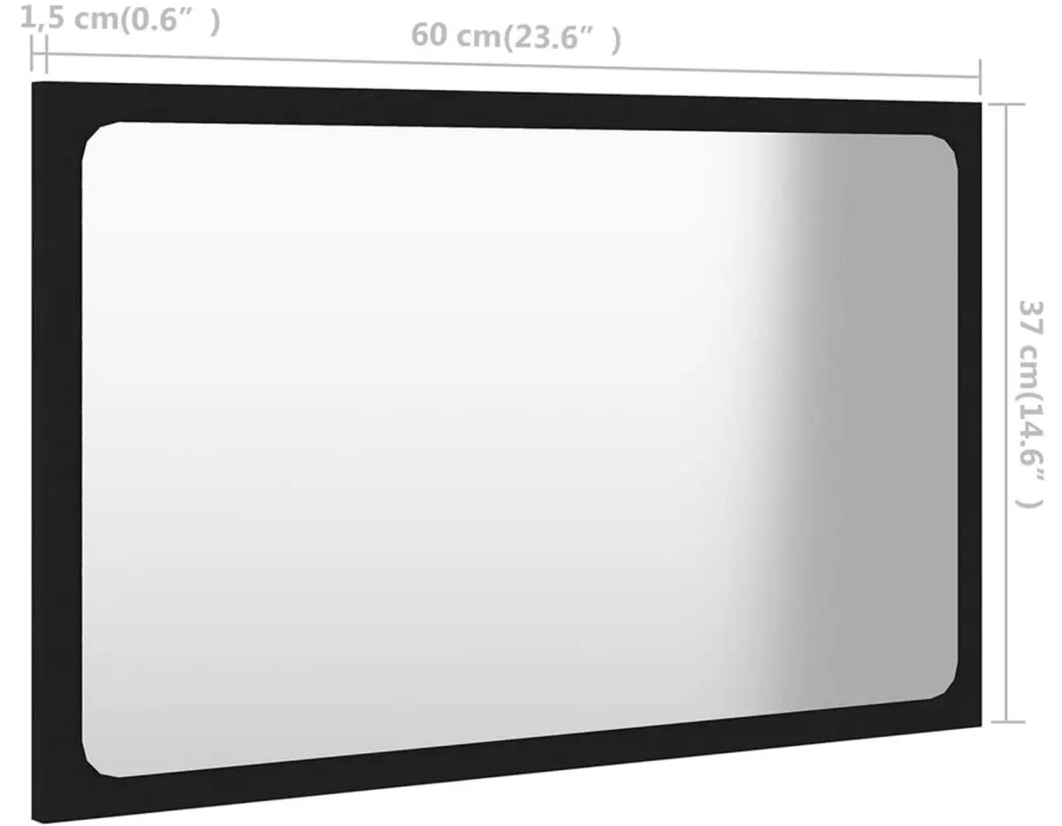 Комплект мебели для ванной VidaXL 3070866 (Black)