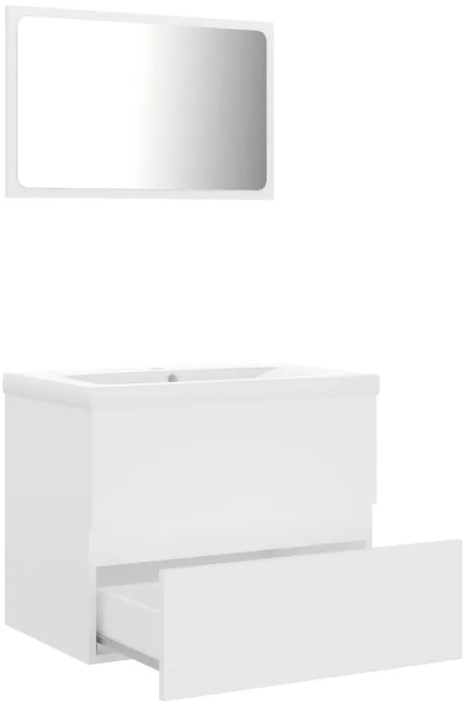 Set de mobila pentru baie VidaXL 3071585 (White)