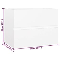 Set de mobila pentru baie VidaXL 3071585 (White) Thumb