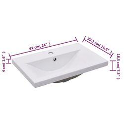 Set de mobila pentru baie VidaXL 3071585 (White) Thumb