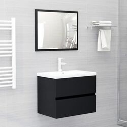 Комплект мебели для ванной VidaXL 3071586 (Black)