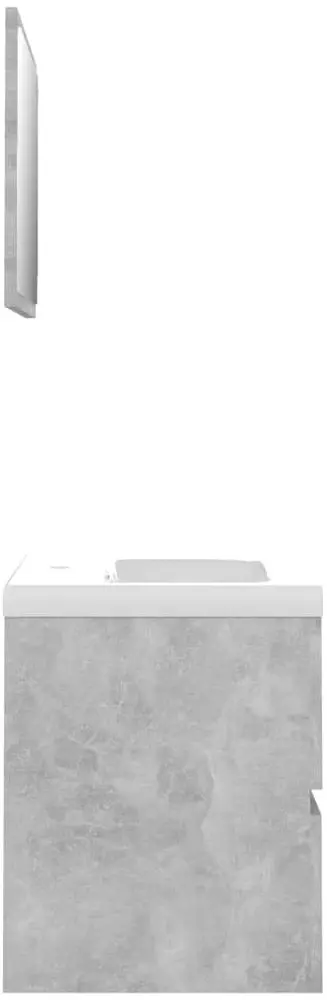 Set de mobila pentru baie VidaXL 3071589 (Concrete Grey) - 3