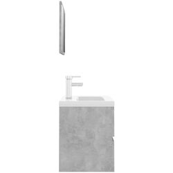 Set de mobila pentru baie VidaXL 3071679 (Concrete Grey) Thumb