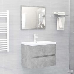 Комплект мебели для ванной VidaXL 3071679 (Concrete Grey)