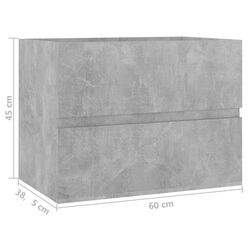 Set de mobila pentru baie VidaXL 3071679 (Concrete Grey) Thumb