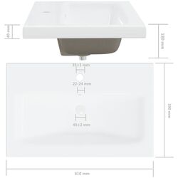 Set de mobila pentru baie VidaXL 3071679 (Concrete Grey) Thumb