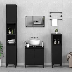 Комплект мебели для ванной VidaXL 3185590 (Black)
