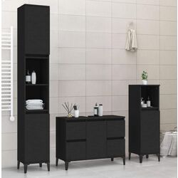 Комплект мебели для ванной VidaXL 3185606 (Black)