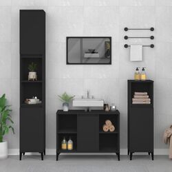 Комплект мебели для ванной VidaXL 3185622 (Black)