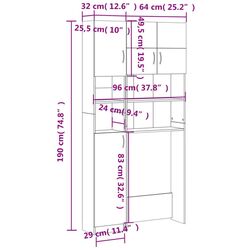 Set de mobila VidaXL 3055640 (Concrete Grey) Thumb