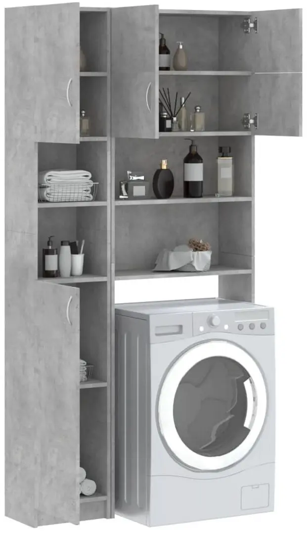 Set de mobila VidaXL 3055640 (Concrete Grey) - 9