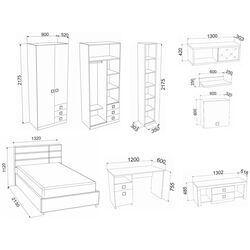 Mobila pentru copii Ambianta Amigo V (Artisan/Crem) Thumb