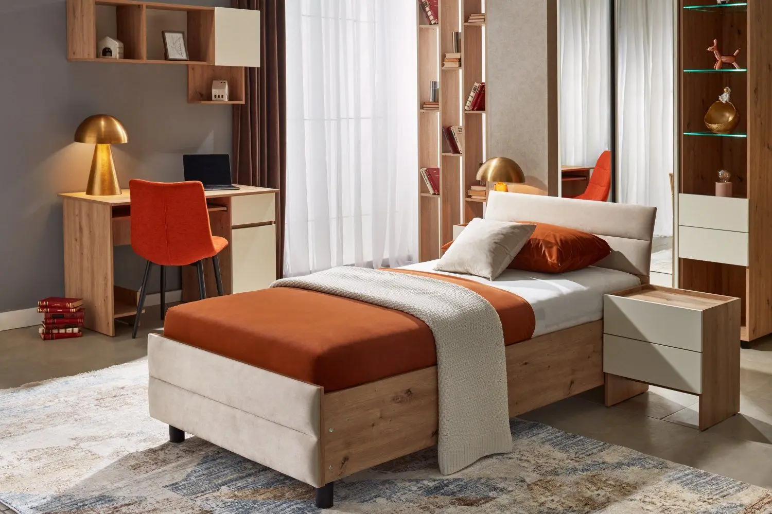 Mobila pentru copii Ambianta Kosmo Star II (Artisan/Crem/Bej)