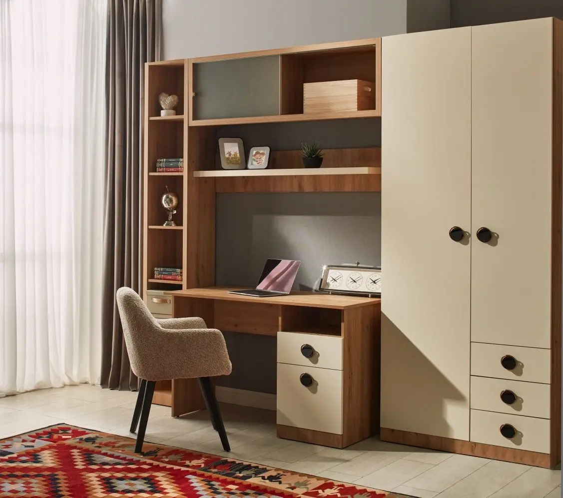 Детская стенка Ambianta Amigo VI 2.55м (Артизан/Кремовый)