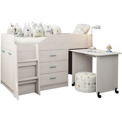 Детская Астрид-Мебель Каприз 6 (Ясень Анкор Белый)