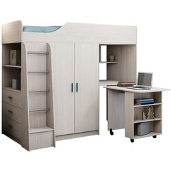 Детская Астрид-Мебель Каприз 8 (Ясень Анкор Белый)