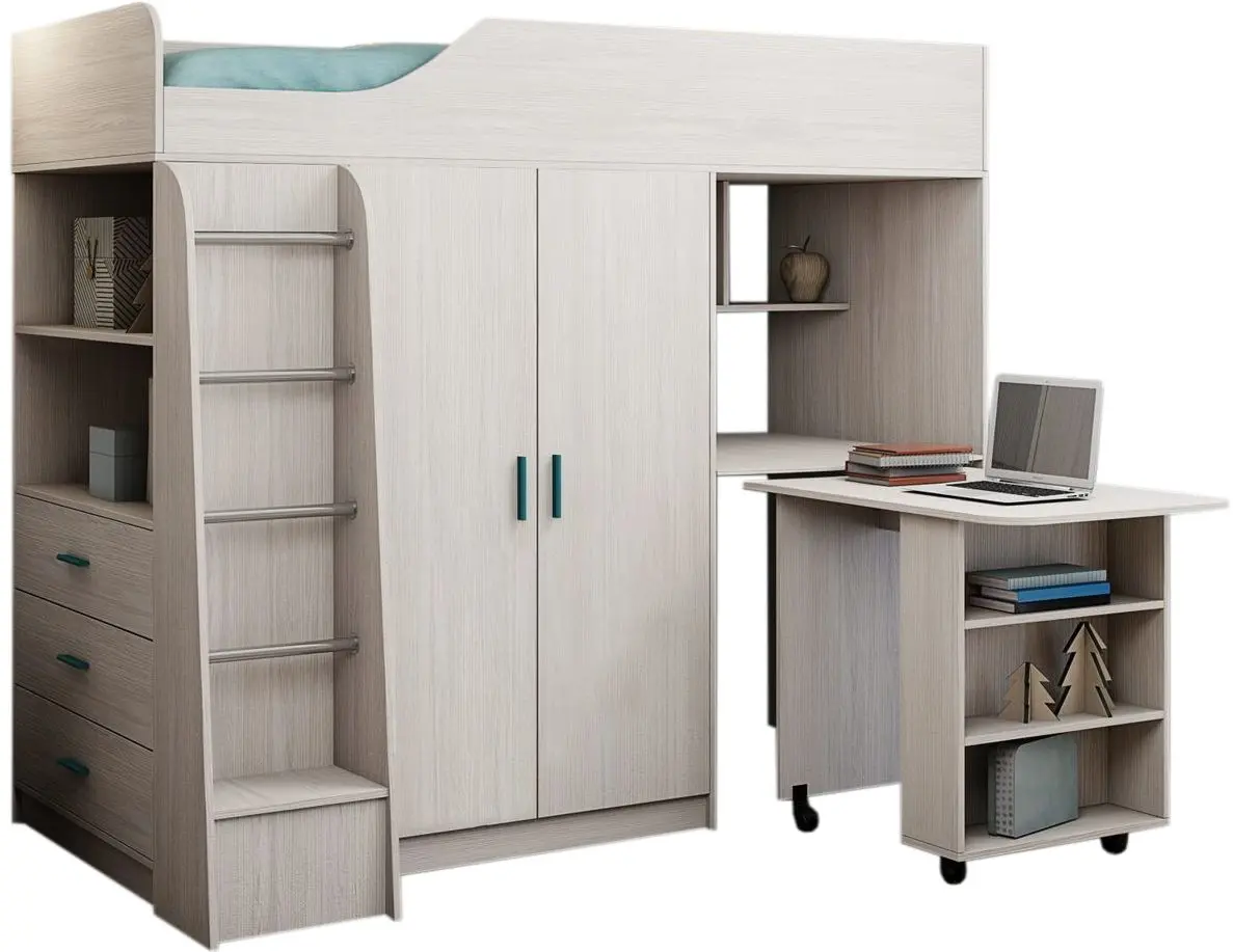 Детская Астрид-Мебель Каприз 8 (Ясень Анкор Белый)