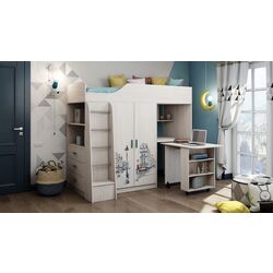 Детская Астрид-Мебель Каприз 9 (Ясень Анкор Белый/Париж) Thumb