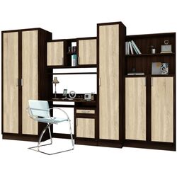 Детская Астрид-Мебель Юниор 1 (Дуб Венге/Дуб Сонома)