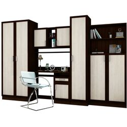 Детская Астрид-Мебель Юниор 1 (Дуб Венге/Ясень Анкор Белый)