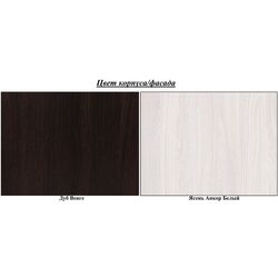 Детская Астрид-Мебель Юниор 1 (Дуб Венге/Ясень Анкор Белый) Thumb