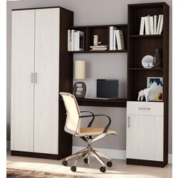 Детская Астрид-Мебель Юниор 3 2000 (Дуб Венге/Ясень Анкор Белый)