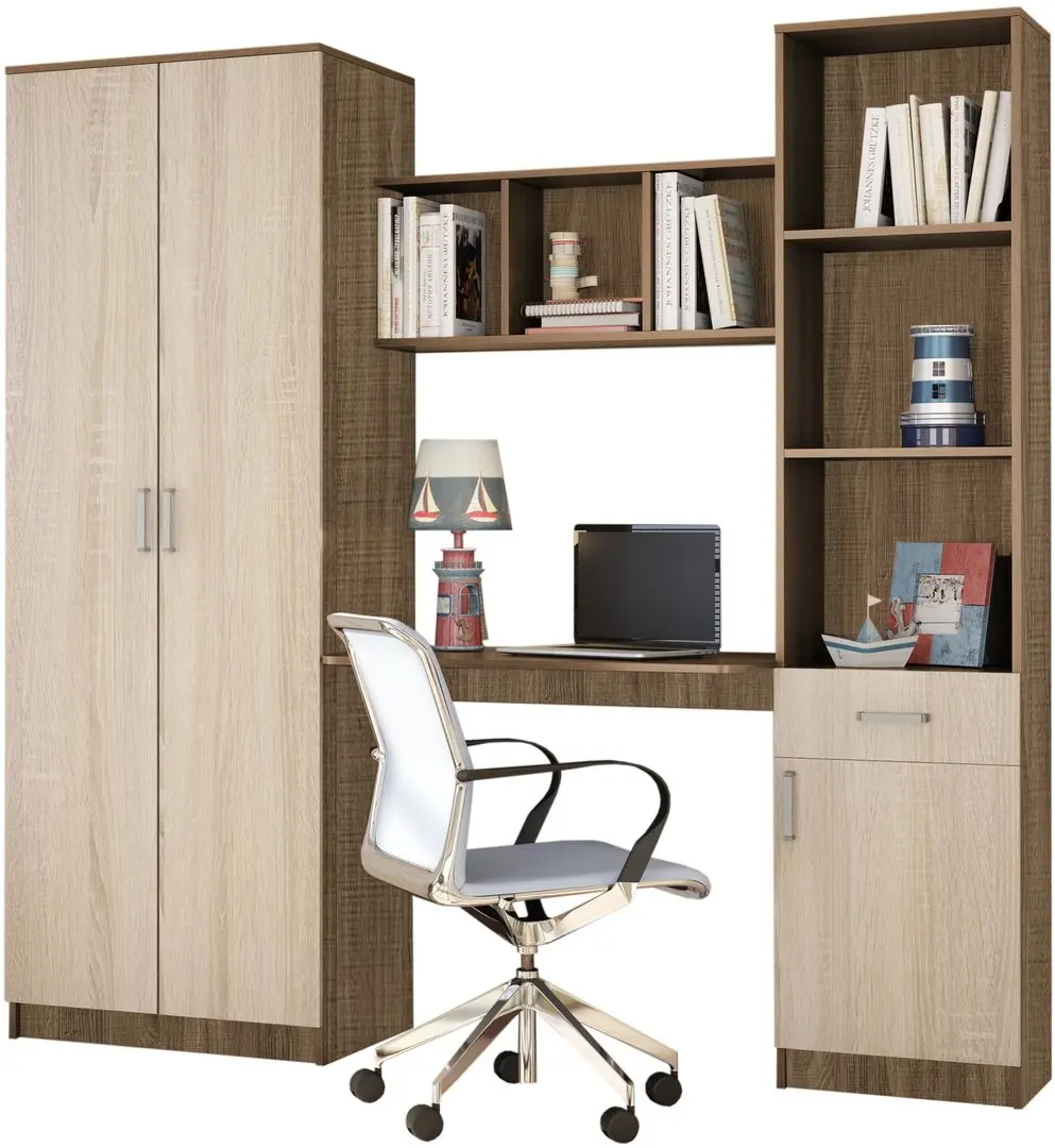 Детская Астрид-Мебель Юниор 3 (Дуб Cантана/Дуб Сонома)