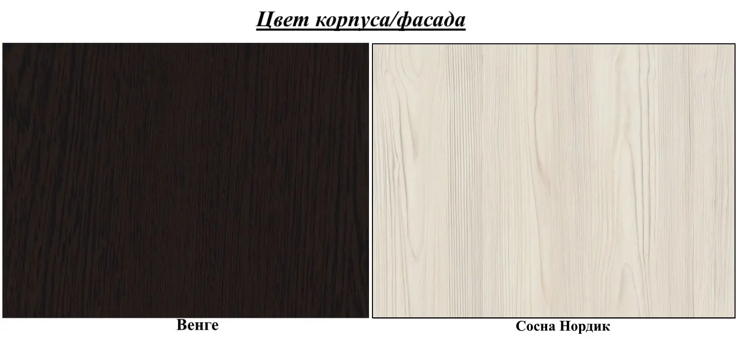 Детская Астрид-Мебель Юниор 3 (Дуб Венге/Сосна Нордик) - 2