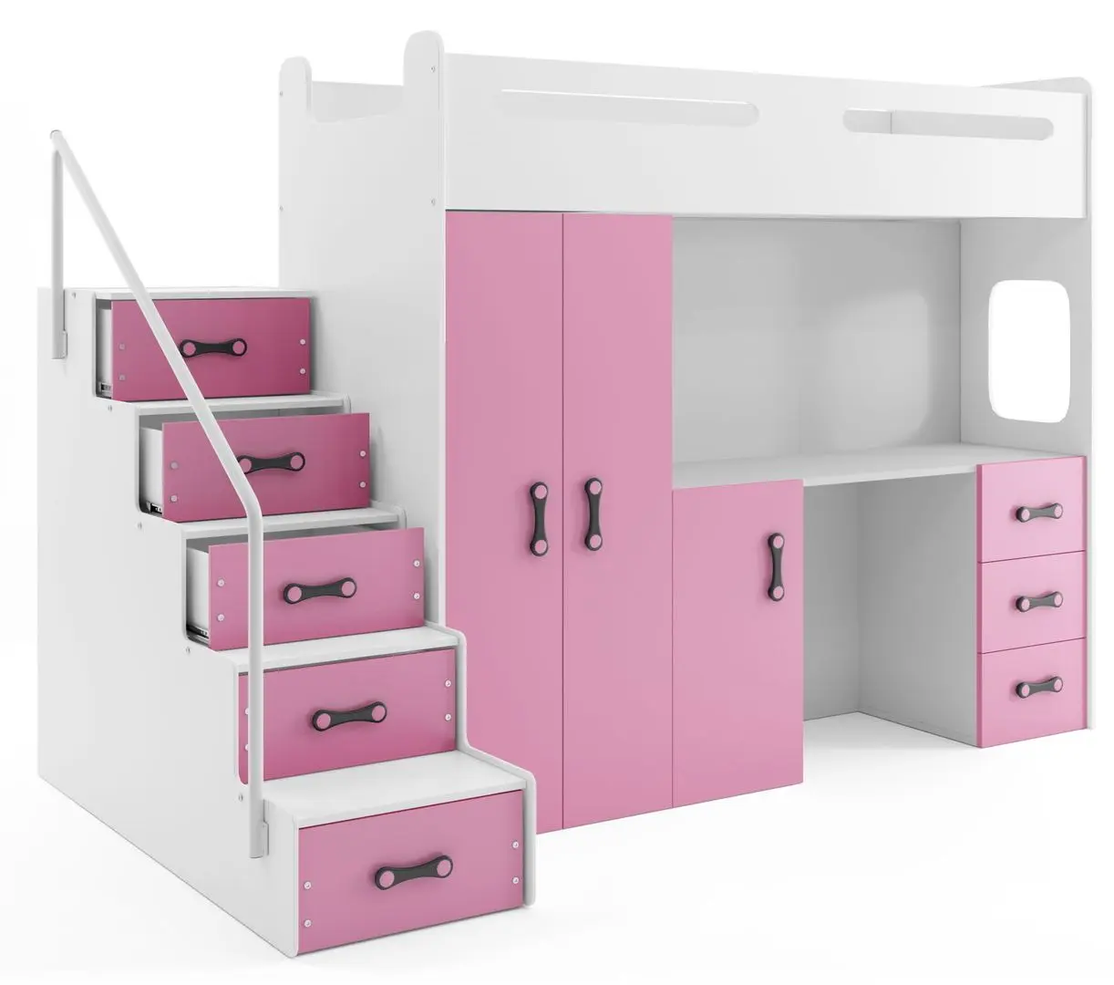 Детская BMS Group Max 4 с матрасом 80x200 (Pink/White)