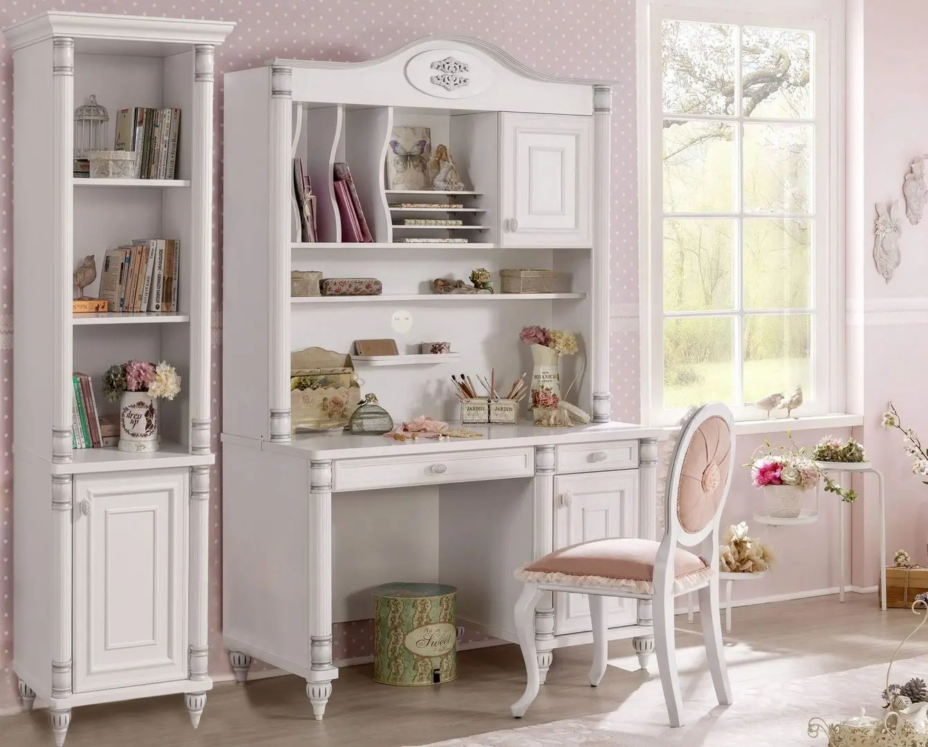 Set de mobila Cilek Romantic 20.21.1105.00 + 20.21.1106.01 + 20.21.1502.00