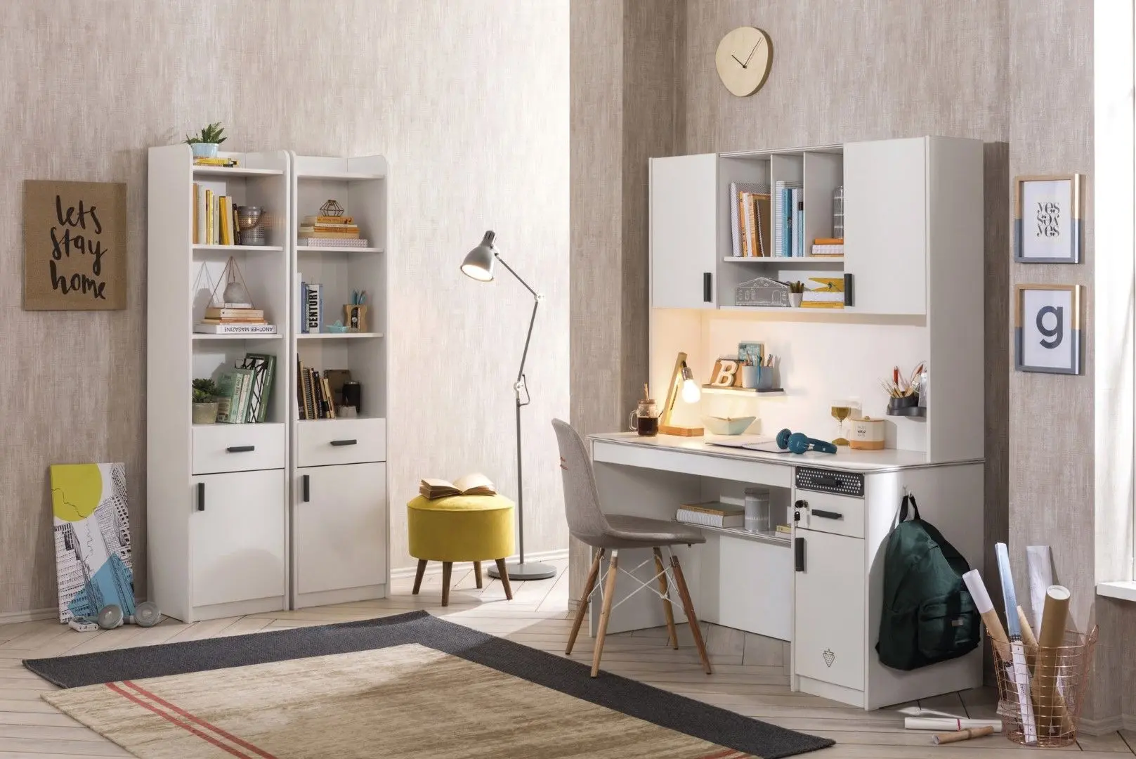 Set de mobila Cilek White 20.54.1103.00 + 20.54.1104.00 + 20.54.1501.00