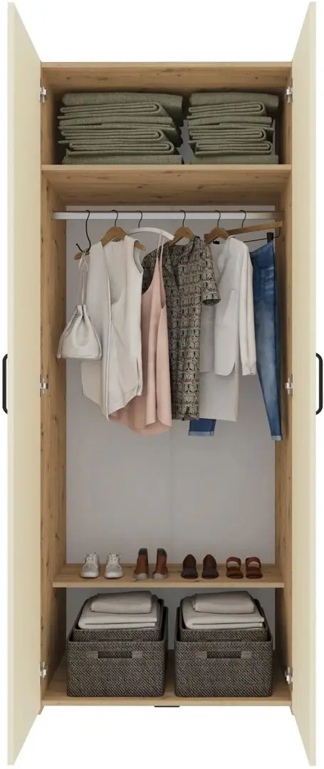 Mobila pentru copii Haaus Malmo V19 90x200 (Artisan Oak/Clay)