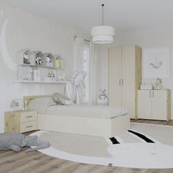 Mobila pentru copii Haaus Malmo V19 90x200 (Artisan Oak/Clay)